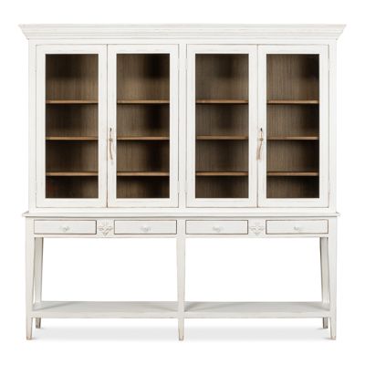 Solid Pine Double Display Hutch