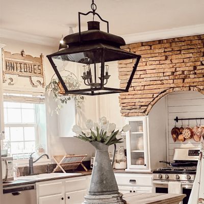 Sophisticated Farmhouse 4 Light Pendant