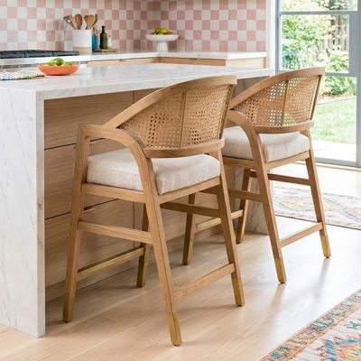 Sophisticated Natural Royce Counter Stool