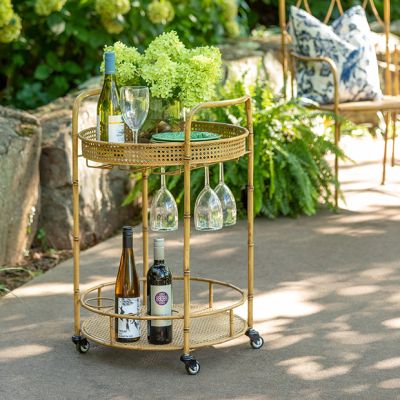 Southern Classics Metal Bar Cart