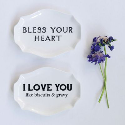 Southern Sass Stoneware Plates, Set of 2