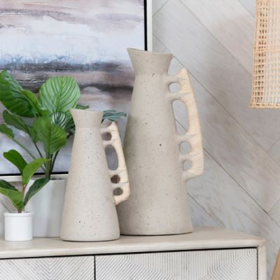 Speckled Pale Water Pitcher Vase