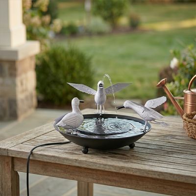 Splashing Ducklings Footed Garden Fountain