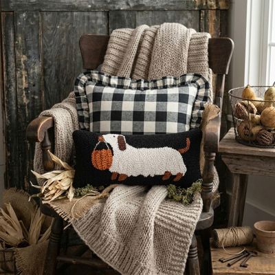 Spooky Season Hook Pillow Collection Dachshund