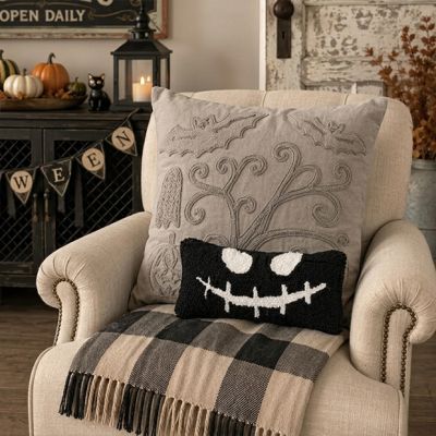 Spooky Season Hook Pillow Collection Scary Face