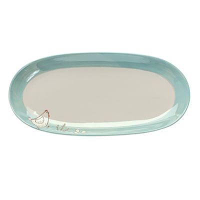 Spring Chick Oval Stoneware Platter Set of 2