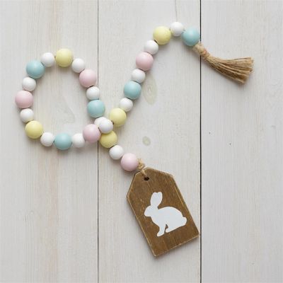Spring Pastel Wooden Bead Garland