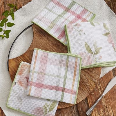 Springtime Florals Dishcloth Set of 4