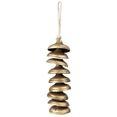 Stacked Brass Bells Wind Chime