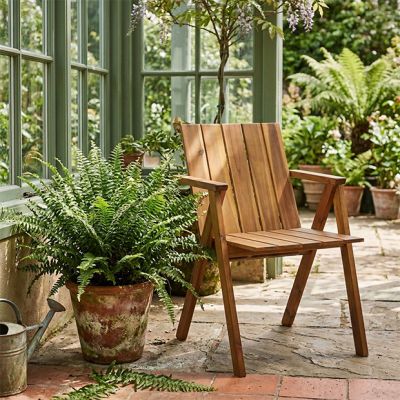 Stacking Teak Patio Chair