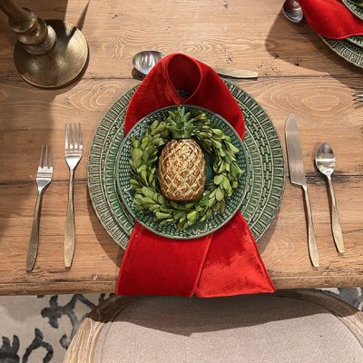 Stainless Steel Antique Inspired Flatware Set of 5