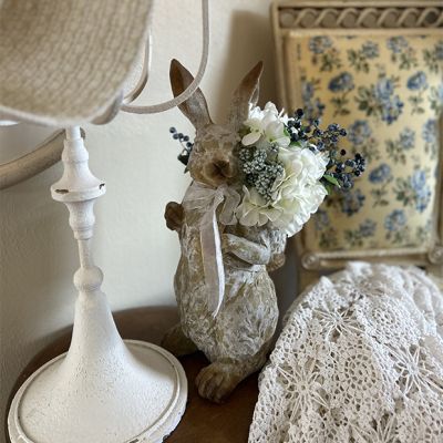 Standing Bunny With Basket Backpack