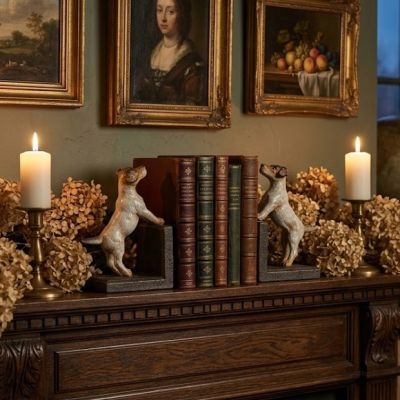 Standing Dog Bookends