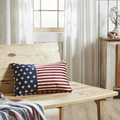 Stars and Stripes Flag Lumbar Pillow