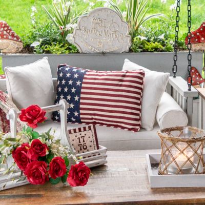 Stars and Stripes Flag Lumbar Pillow
