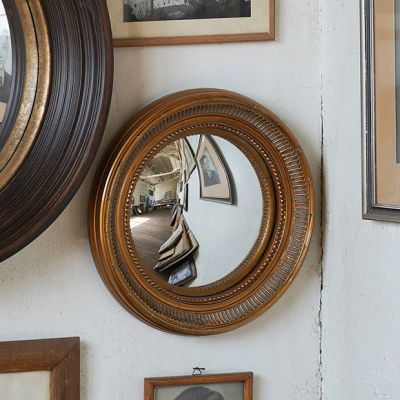 Stately Farmhouse Round Accent Mirror
