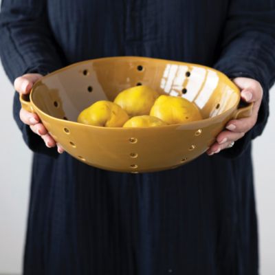 Stoneware Berry Colander