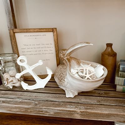 Stoneware Coastal Pelican Planter