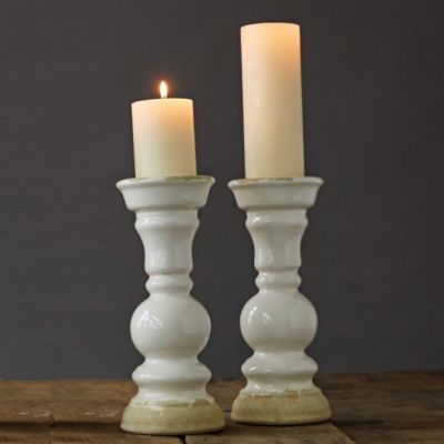 Stoneware Pillar Holder