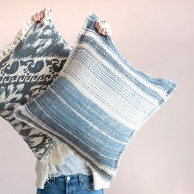 Stonewash Stripes Cotton Slub Pillow