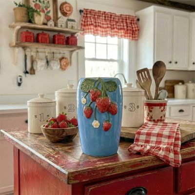 Strawberry Vase 8 Inch