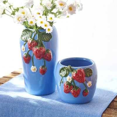Strawberry Vase 8 Inch