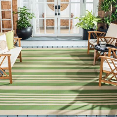 Striped Indoor/Outdoor Rug