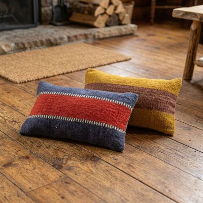 Striped Jute Accent Pillow Set of 2