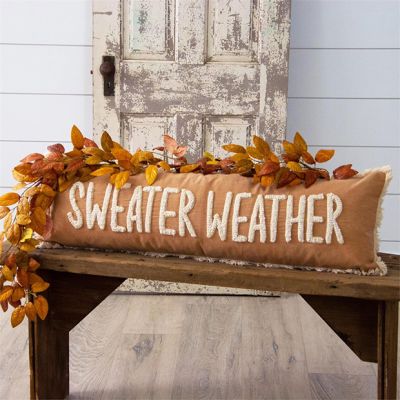 Sweater Weather Fringed Accent Pillow