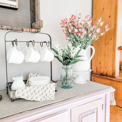Tabletop Caddy With Hooks
