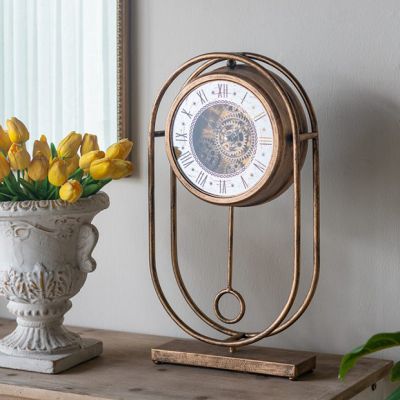 Tabletop Oval Gear Clock
