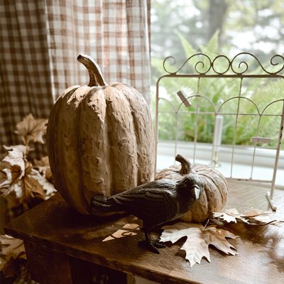 Tall Decorative Pumpkin
