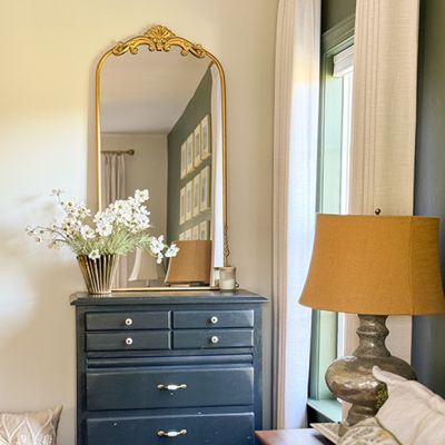 Tall Ornate Gold Frame Mirror