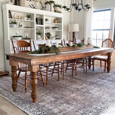 Tan Jill Vintage Washable Area Rug