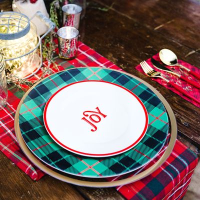 Tartan Plaid Charger Plate 12 Inch
