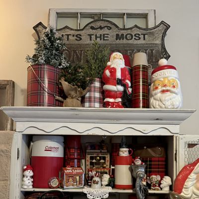 Tartan Plaid Festive Holiday Bucket Set of 3