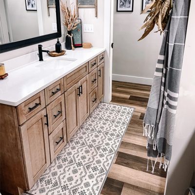 Tatreez Inspired Vinyl Mat Rug