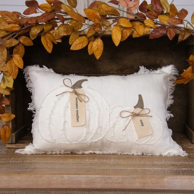 Tattered Pumpkins Rectangle Accent Pillow
