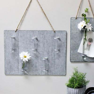 Test Tube Vase Metal Wall Hanging