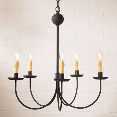 Textured 5 Arm Chandelier