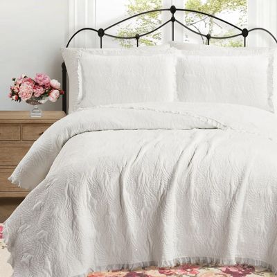 Textured Angel Wings Quilt and Sham Set