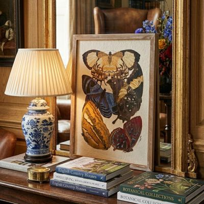 Textured Butterfly Framed Wall Art