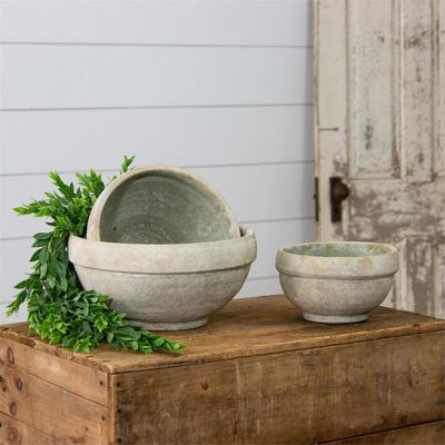 Textured Ceramic Decorative Bowl Set of 3