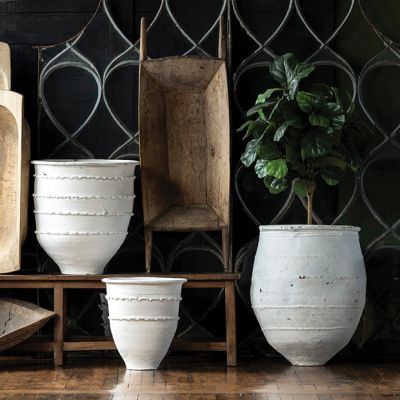 Textured Clay Planter Pot 24 inch