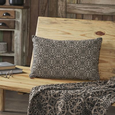 Textured Modern Medallion Accent Pillow