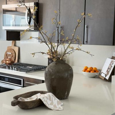 Textured Rice Wine Decorative Jar