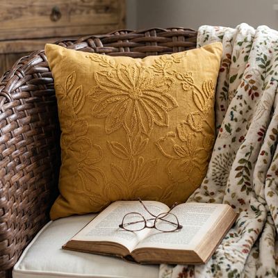 Textured Stitch Bee Throw Pillow
