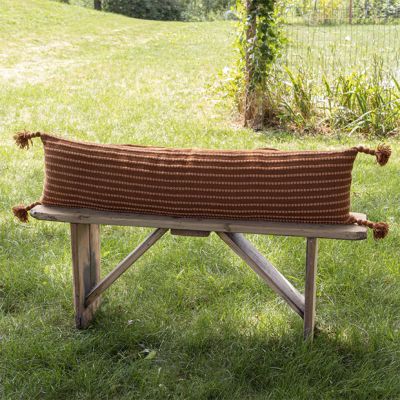 Textured Stripe Extra Long Lumbar Pillow