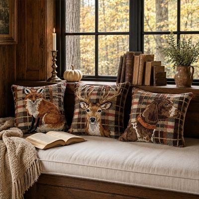 The Plaid Harvest Hook Pillow