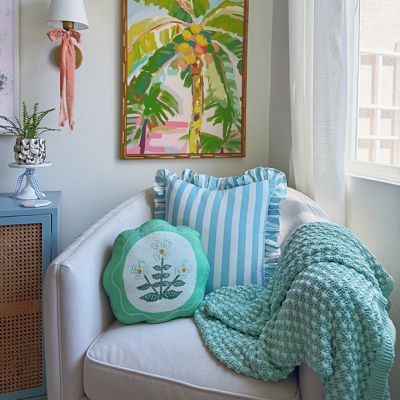 Thick Knit Cotton Throw Blanket